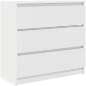 vidaXL Sideboard Blanc 80x35x76 cm Bois composite