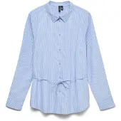 Vero Moda Chemisier bleu / blanc