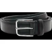 BOSS Ceinture Business en cuir avec boucle en argent poli