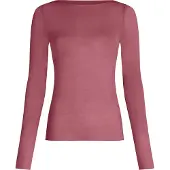 Hunkemoller T-shirt 'Boatneck with Cashmere' pitaya
