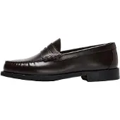 Selected Cuir Mocassins Femme Marron 40