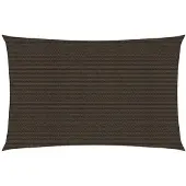 vidaXL Voile d'ombrage 160 g/m² Marron 6x8 m PEHD