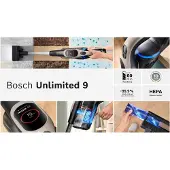 Bosch BCS931GAC, Aspirateur balai, Sans sac, Graphite, 0,4 l, Sec, HEPA