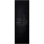vidaXL Tapis de Cuisine Noir 180 x 60 cm Velours