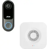Alecto SMART-RING SET - Sonnette connectée Wi-Fi avec caméra (SMART-RING20) comprenant une sonnette supplémentaire (SMART-RING-BELL)