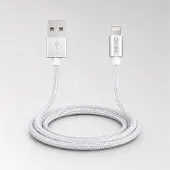 Grixx Optimum Câble Apple Lightning - USB-A, 1 m, blanc