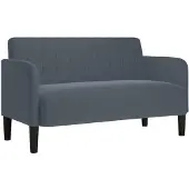 vidaXL Canapé causeuse gris foncé 109 cm velours