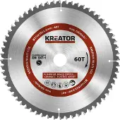 Kreator Lame de scie circulaire 210 x 30 x 2,2 mm pour métal bois PVC, bagues de réduction incluses