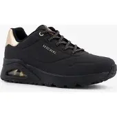 SKECHERS Baskets basses 'Uno' or / noir