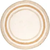 Little Olly Tapis rond lavable pour enfant | Milo Beige | Ø 80cm | Beige | Rond | Tapis enfants
