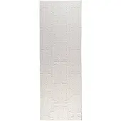 Studio Clarice Tapis de couloir – Hidde 3D Lines Blanc | 80x300cm | Blanc | Tapis de couloir | Tapis