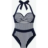 MILENKA Maillot de bain 'Marine swimsuit' bleu marine