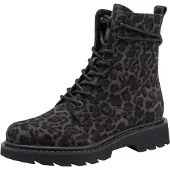 Tamaris Bottines à lacets taupe / gris foncé / noir
