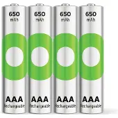GP Batteries Pile Aaa Recyko 650 Mah 4 Pièces (rck65aaa673c4)