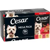 Cesar Classic Mix multipack pâtée en barquettes pour chien (150 g)