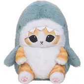 Jazwares Mofusand – Requin en peluche haut de gamme, 20 cm