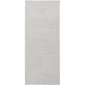 vidaXL Tapis d'intérieur et d'extérieur PALMERAS, couleur crème, 200 x 80 cm, en polyester