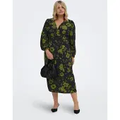 ONLY Robe 'CARCamille' vert gazon / noir