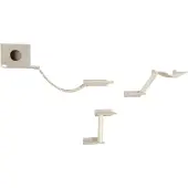 Kerbl Kletterwand Mount Everest (max 10kg, 9-teilig, 3 Trittbretter) beige 81635