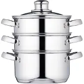 Kitchencraft Cuiseur Vapeur à Trois étages Acier Inoxydable