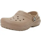 Crocs Uni, modèle Classic Lined Clog pour enfant, couleur Champignon/Ivoire, taille 33/34 (Europe)