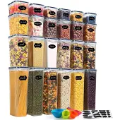 YASHE Lot de 24 boîtes de conservation hermétiques, 27,78 L