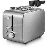 De'Longhi Grille-pain 2 tranches DeLonghi CTX 2203 Argent Puissance 550 W