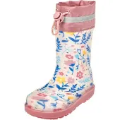 Playshoes Bottes en caoutchouc écru / bleu / curry / rose ancienne