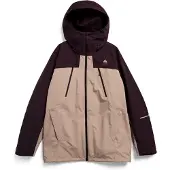 Burton - Veste imperméable 3-en-1 avec doublure amovible - M Reserve 2L 3In1 Jacket Bear Hug Brown Summit Taupe - Taille M - Bordeaux