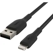 Belkin Câble Lightning vers USB-A tressé BoostCharge Pro - 0,15 mètre - Noir