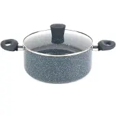 Russell Hobbs Casserole induction , 24 cm, avec couvercle en verre, capacité de 4,5 litres, revêtement antiadhésif