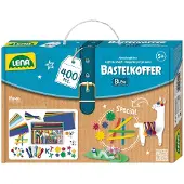 Lena Mallette créative pour petits bricolages, bleu 400 pcs