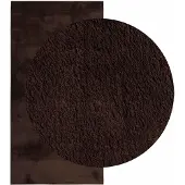 vidaXL Tapis à poils mi-longs, doux et lavable HUARTE Marron