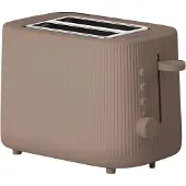 Chiato Grille-pain toastPLAY Groove – 2 fentes larges, gris-brun