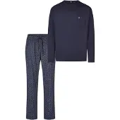 Hajo Pyjama long 'Premium Cotton' bleu foncé