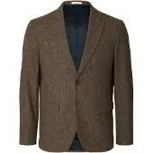 Selected Veste de costume 'SLHREED' marron / noir