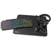 Krom KENTA PC Combo Gaming 4-en-1 RGB Noir