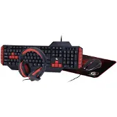 GMB Gaming GGS-UMG4-02 keyboard Mouse included Gaming USB QWERTY US English Black