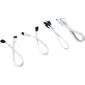 Corsair CC-8900245 Kit d'extension de câble Premium Sleeved Front Panel 30cm blanc