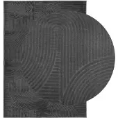 vidaXL Tapis IZA poils courts style scandinave anthracite 240x340 cm