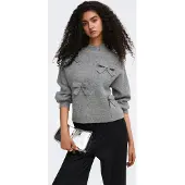 ONLY Pull-over 'ONLLISA' gris chiné