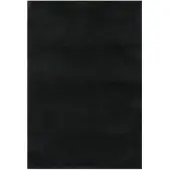 vidaXL Tapis lavable à poils courts doux et moelleux antidérapant noir