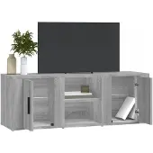 vidaXL Armoire TV Gris Sonoma 100x31,5x35 cm Bois composite