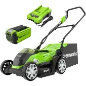 Greenworks Tondeuse 40V - Coupe de 35 cm - 1 batterie 2,0 Ah - 1 chargeur - G40LM35K2