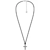 Fossil Chaîne noir / argent