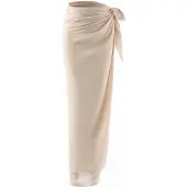 Emilie collection Serviette de plage 'Pareo sarong viscose' beige