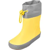Playshoes Bottes en caoutchouc jaune / gris foncé