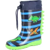 Beck Bottes en caoutchouc 'Dinoworld' bleu marine / bleu clair / vert clair