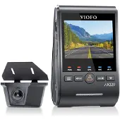 Viofo A329SW 2CH (Récepteur GPS, 4K), Dashcam, Gris, Noir
