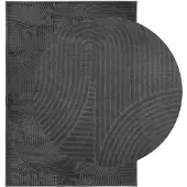 vidaXL Tapis IZA poils courts style scandinave anthracite 200x280 cm